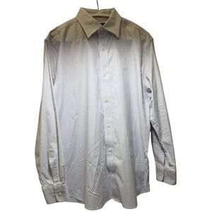 Banana Republic Tailored Slim Fit Dress Shirt Pinstripe L EUC